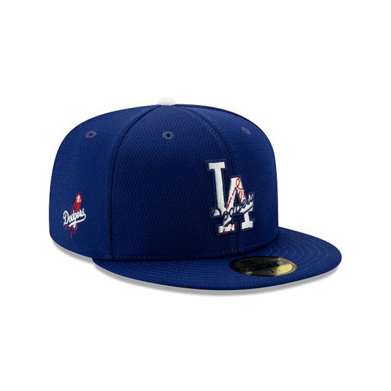 MLB Los Angeles Dodgers 2021 Spring Training 59Fifty Fitted (XOH5229) - Blue New Era Caps